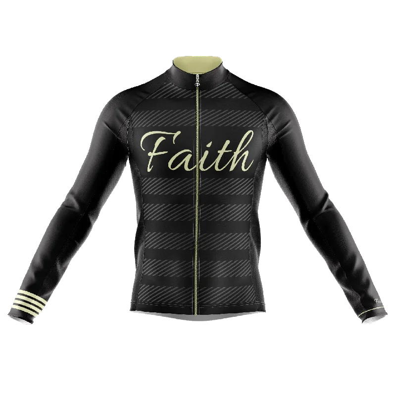 Special Promotion sleek sports hoodieFaith Black Long Sleeve Cycling Jersey