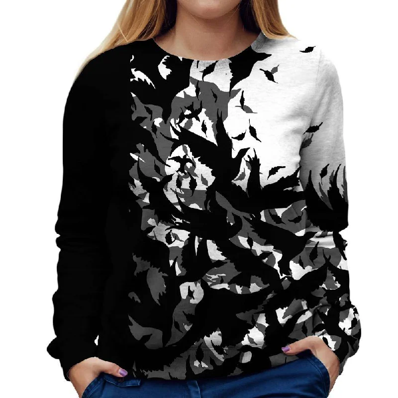 sporty casual hoodieDark Flight Womens Sweatshirt