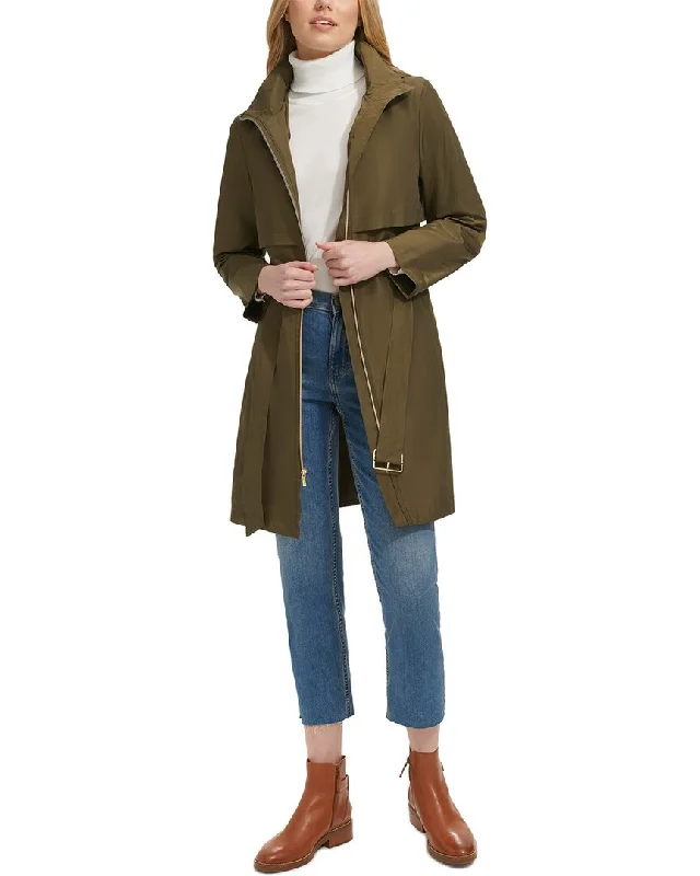 Bargain Bin Cole Haan Packable Belted Trench Coat