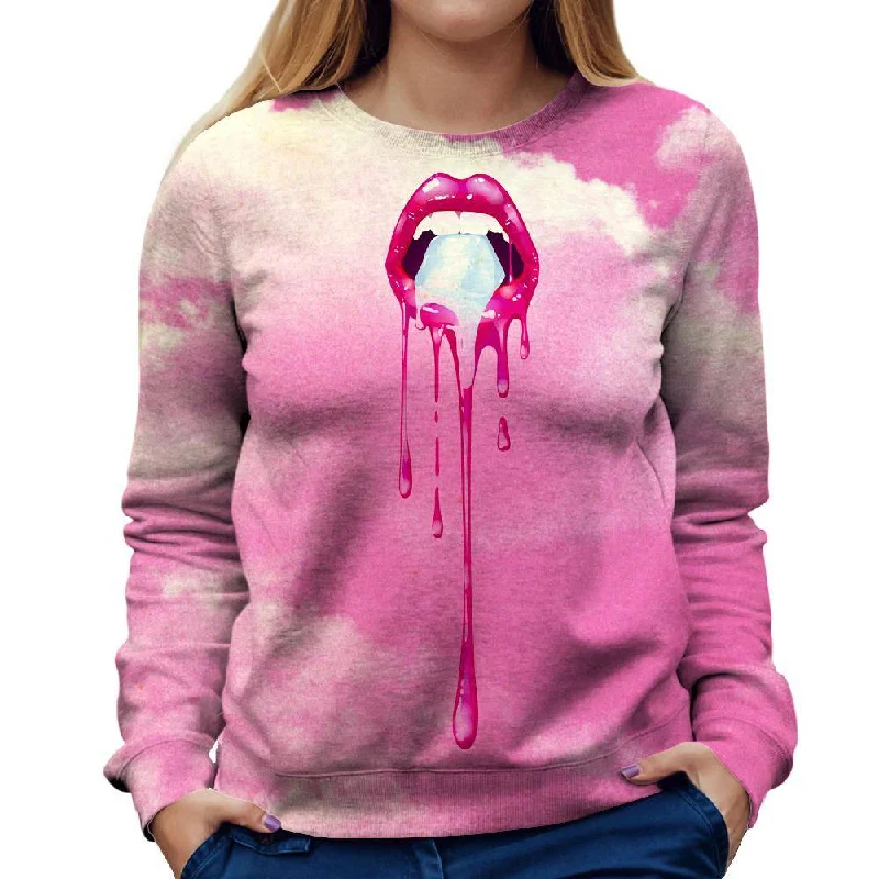 New Markdowns bold workout sweatshirtCollege Lips Womens Sweatshirt