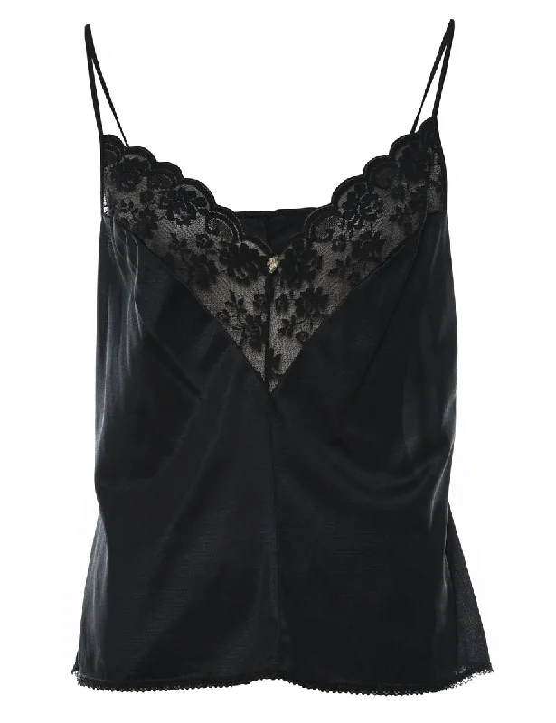 tailored blazer coatBlack Lace Camisole - S