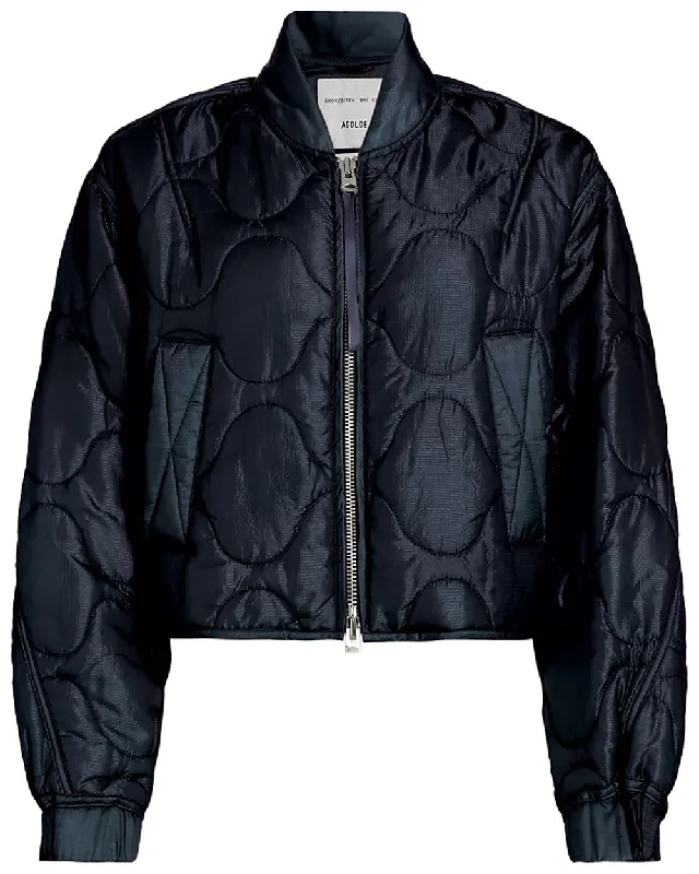 Midnight Sale AGOLDE Women's Iona Quilted Jacket, Ink