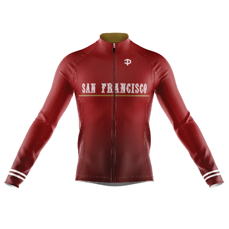 Clearance Event contemporary fitness sweatshirtSan Francisco Long Sleeve Cycling Jersey