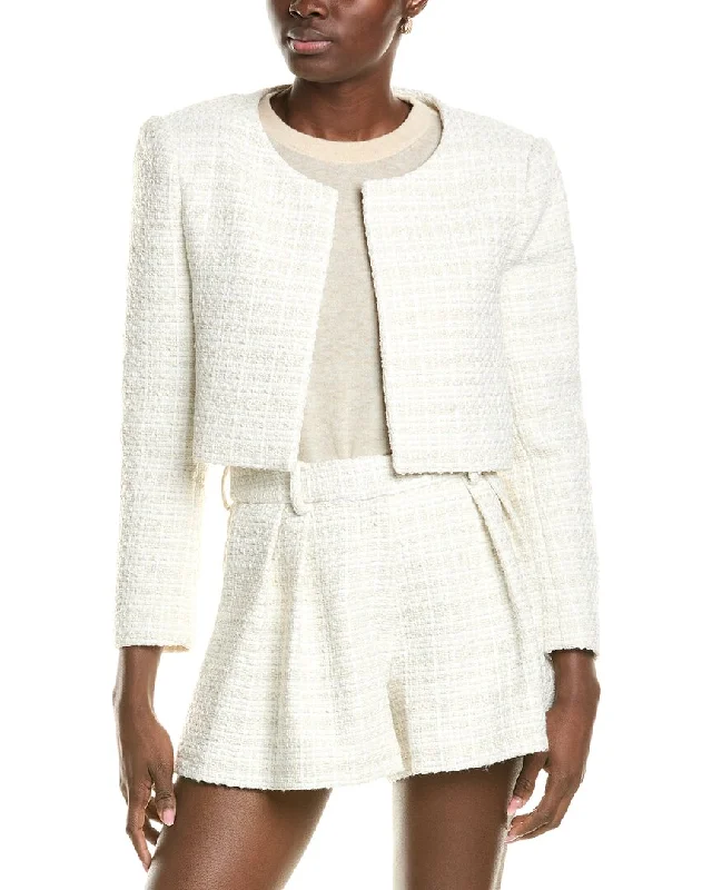 Doorbuster Deal Bcbgmaxazria Cropped Tweed Jacket