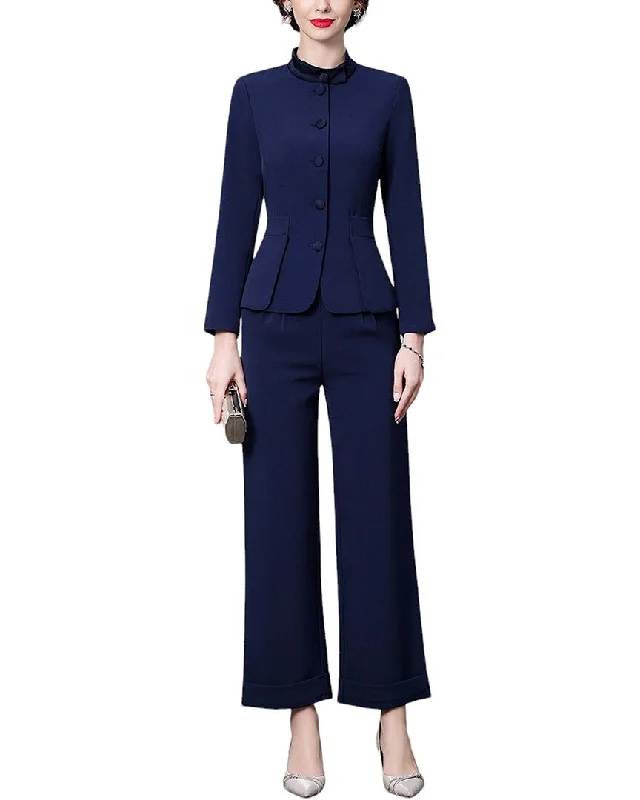 Price Cut Anette 2Pc Blazer & Pant Set