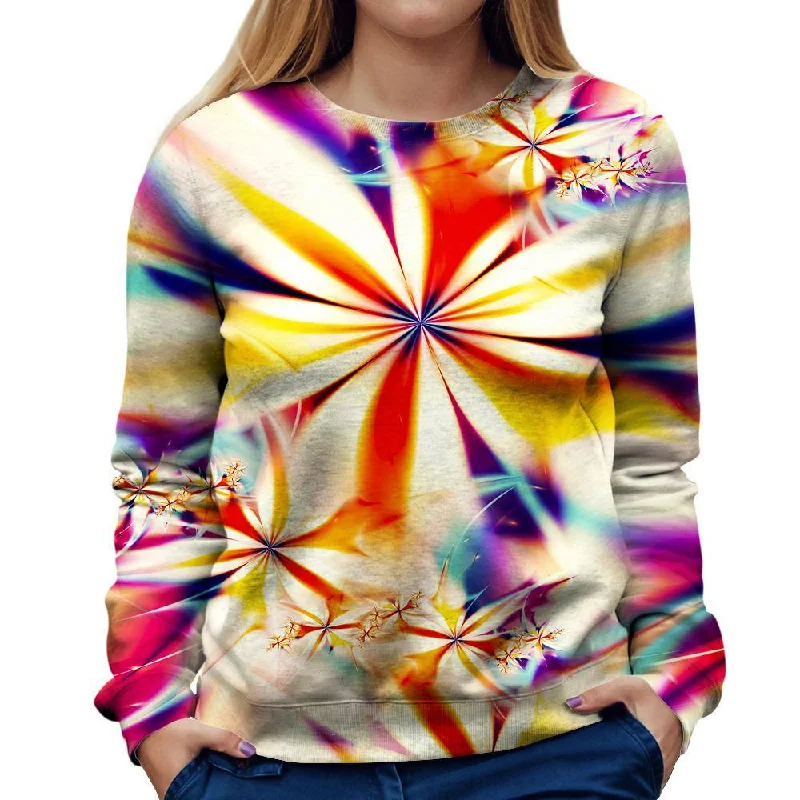 Savings Spectacular lightweight fitness hoodieBlinding Flower Womens Sweatshirt