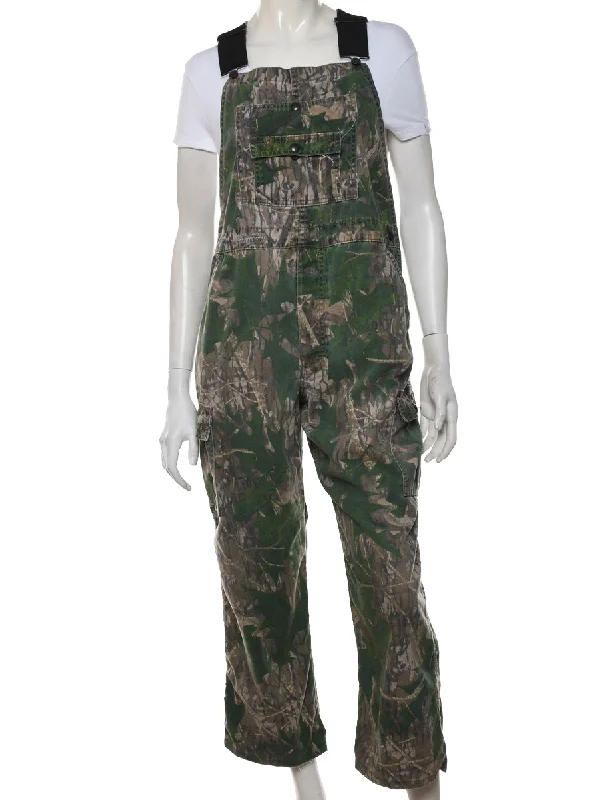 Savings Bonanza Jungle Print Dungarees - W38 L27