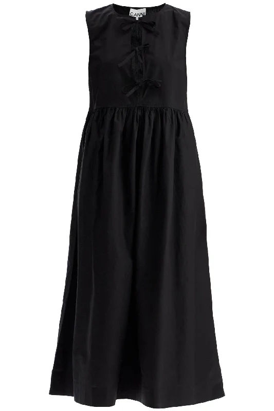 Deal Mania relaxed fit dressGanni Women's Tie String Poplin Dress