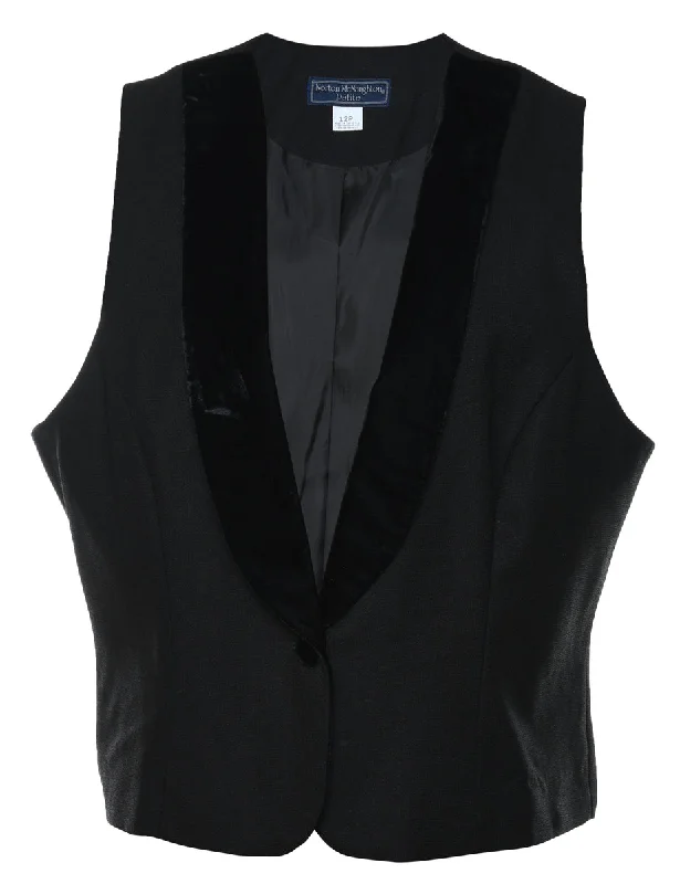 cold weather jacketClassic Black Waistcoat - L