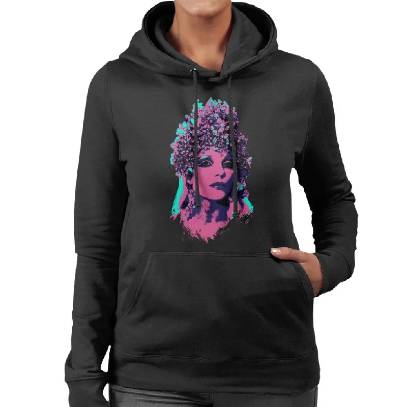 chic workout hoodiechic workout hoodieTV Times Joan Collins Space 1999 Pop Art Stylised Women's Hooded Sweatshirt