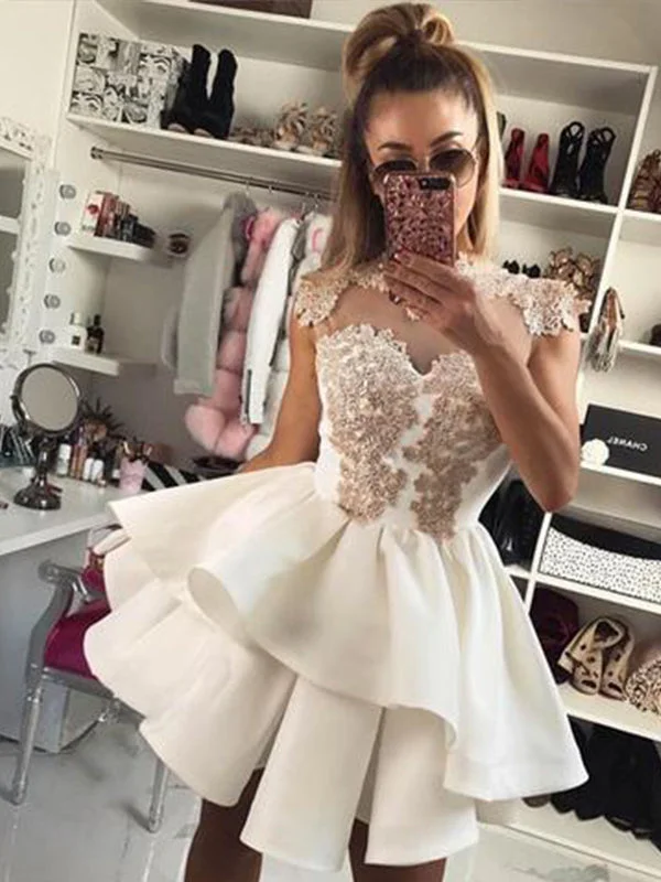 Fantastic Deals Chic Appliques Homecoming Dress High Neck Short Prom Dress 2022 Party Gown NA6919 Fantastic Deals Chic Appliques Homecoming Dress High Neck Short Prom Dress 2022 Party Gown NA6919