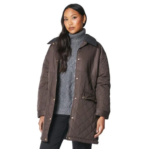 sporty jacketPrinciples Womens/Ladies Quilted Corduroy Collar Jacket