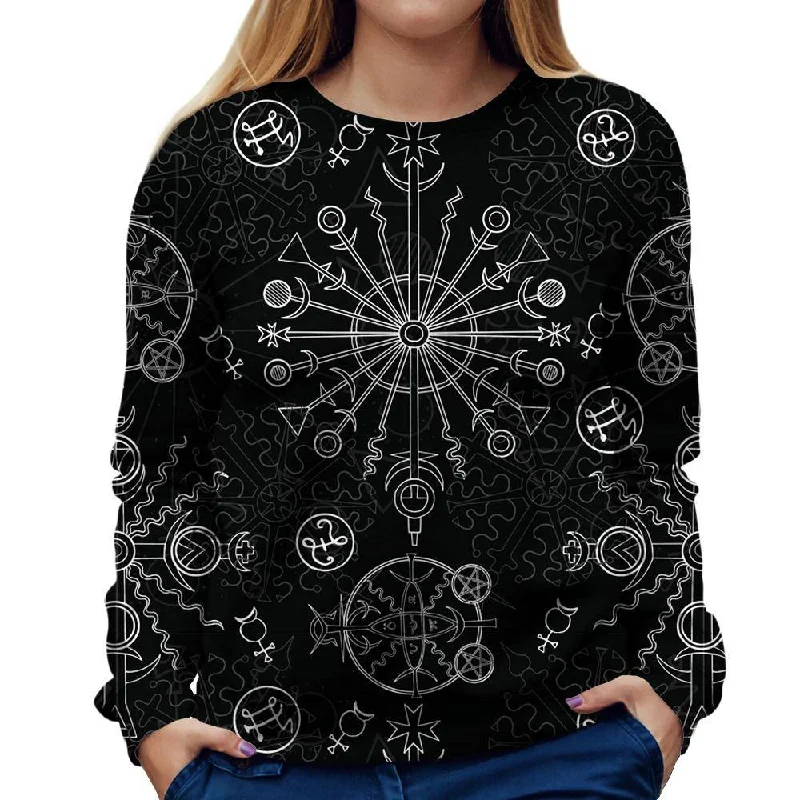 chic active hoodieDark Symbol Womens Sweatshirt