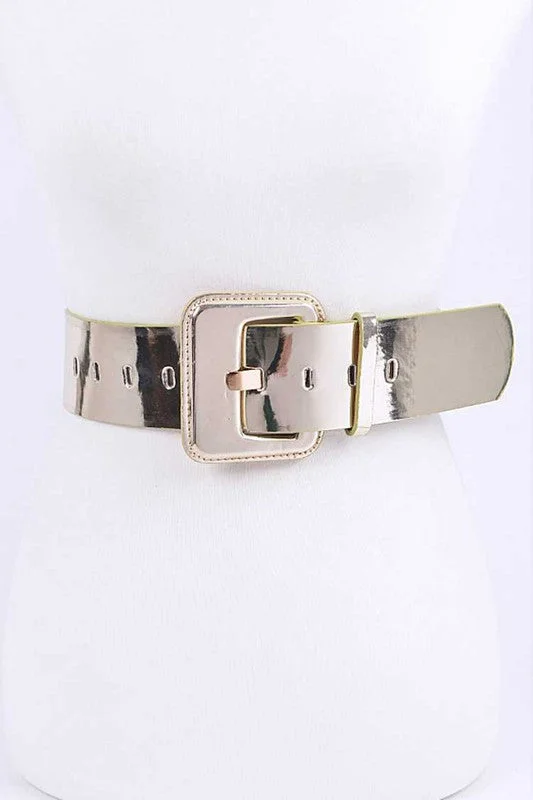 casual slip dressMetallic Fashion Belt - Gold