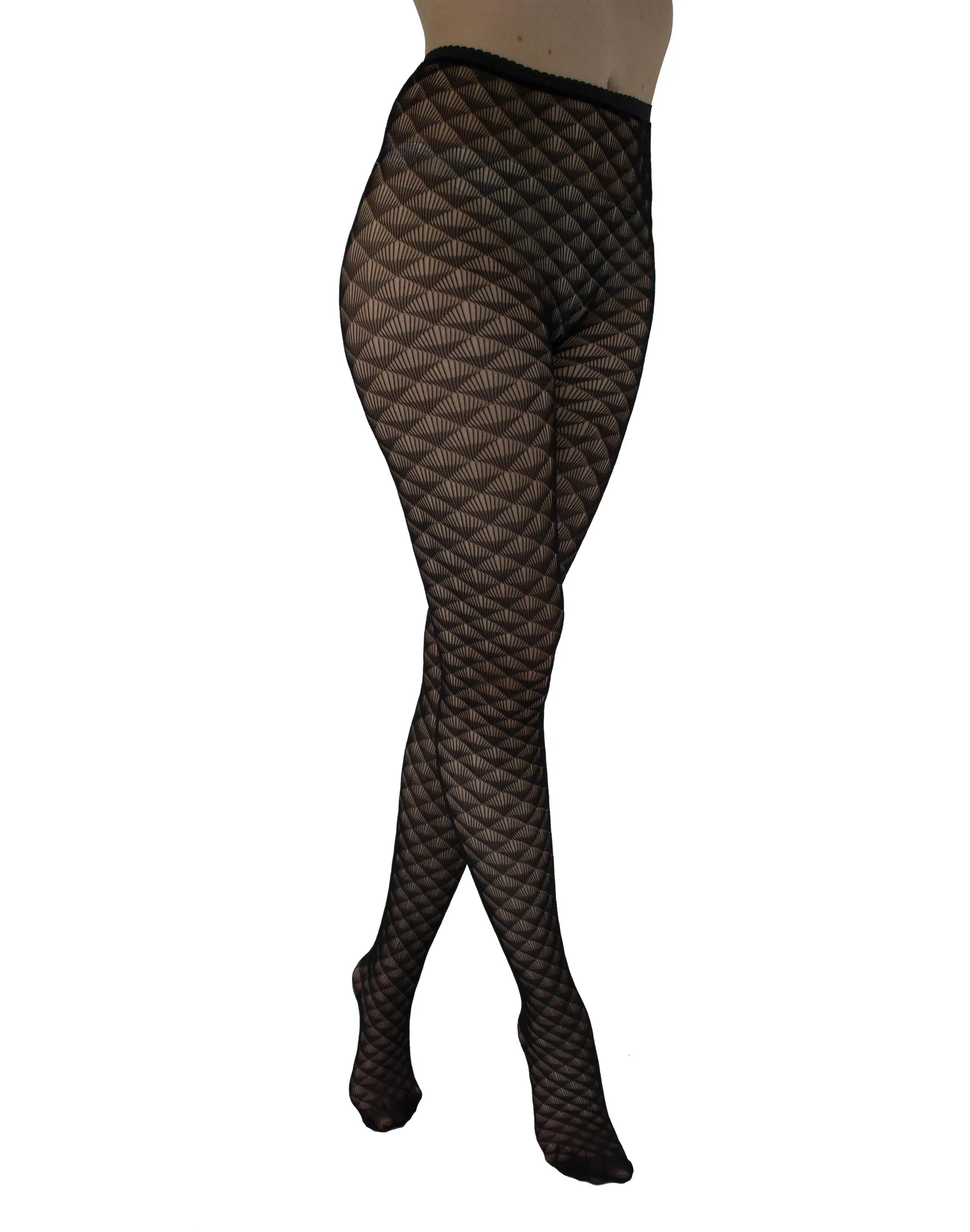 v-neck dressDeco Net Tights