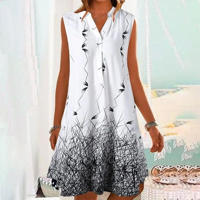 structured dressCasual Sleeveless Printed Dress