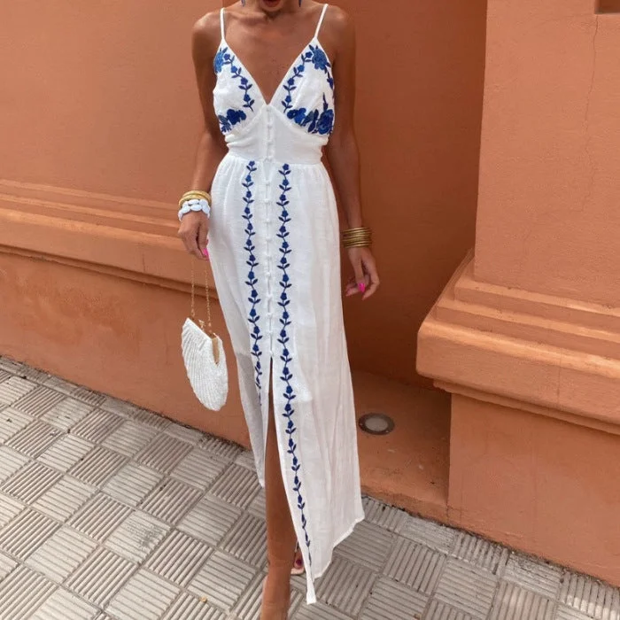 Take Advantage stylish dressWomen's Clothing Embroidered Slip Top Dress