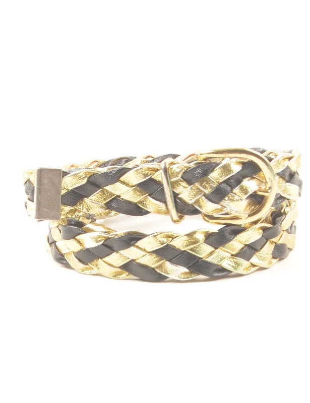 Epic Deals Gold Skinny Belt - M