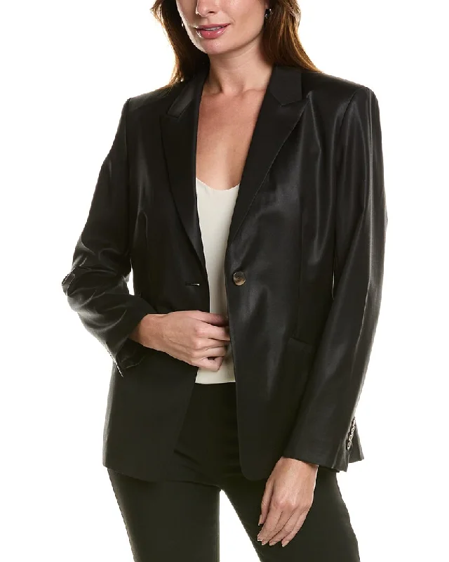 Bonus Savings Lafayette 148 New York Cutaway Wool Blazer
