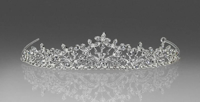 fitted cocktail dressCrystal Tiara with Peak