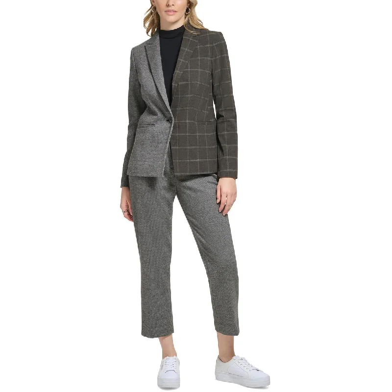 oversized coatWomens Colorblock Business One-Button Blazer