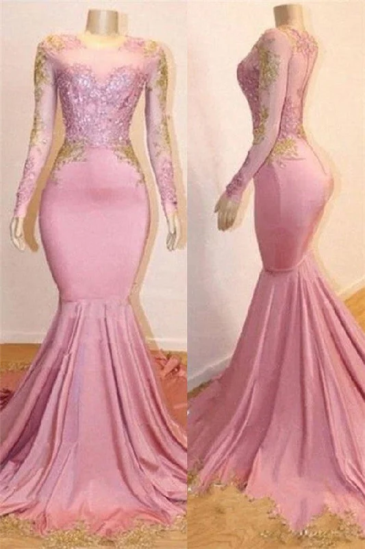 New Arrival Pink Appliques Long Sleevess Prom Dresses New Arrival Gorgeous Mermaid Evening Gowns New Arrival Pink Appliques Long Sleevess Prom Dresses New Arrival Gorgeous Mermaid Evening Gowns