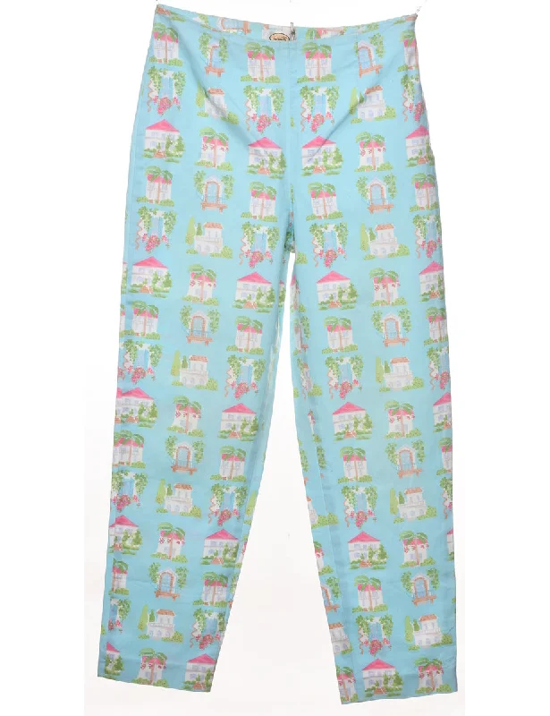 Deep Discounts Classic Novelty Print Trousers - W28 L29
