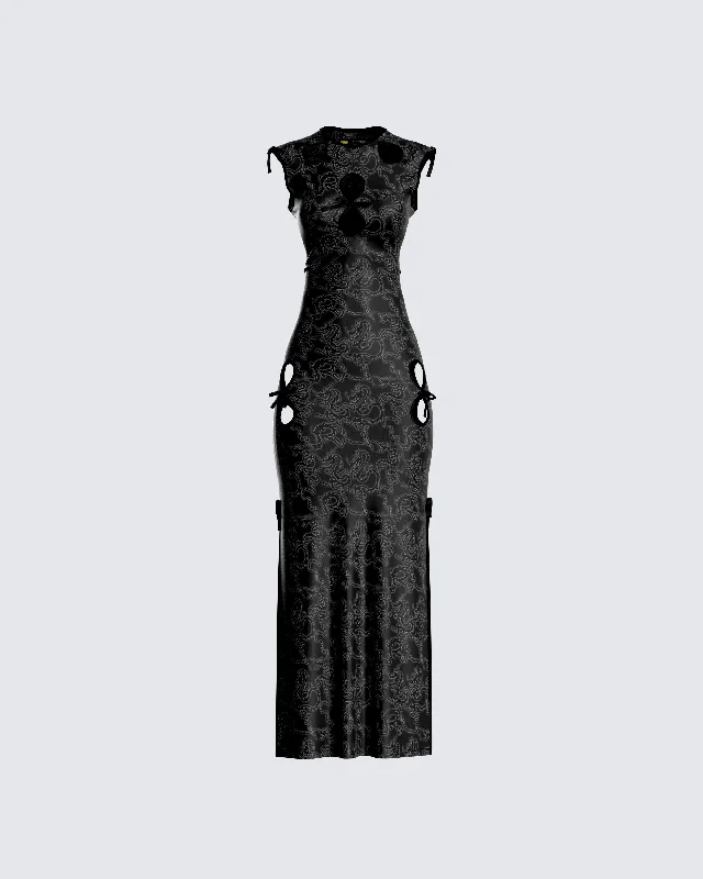 midi dressJasper Black Maxi Dress