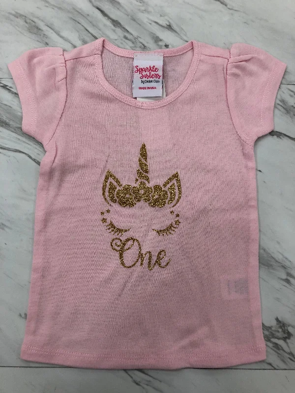 ashionable dressPink and Gold Unicorn Birthday Shirt