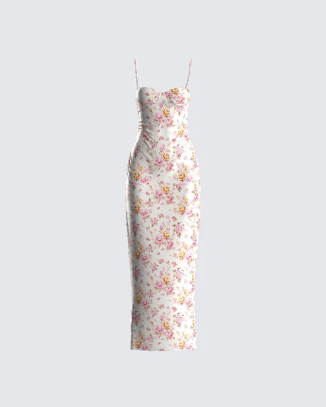 wrap dressMaelle Ivory Flower Print Dress