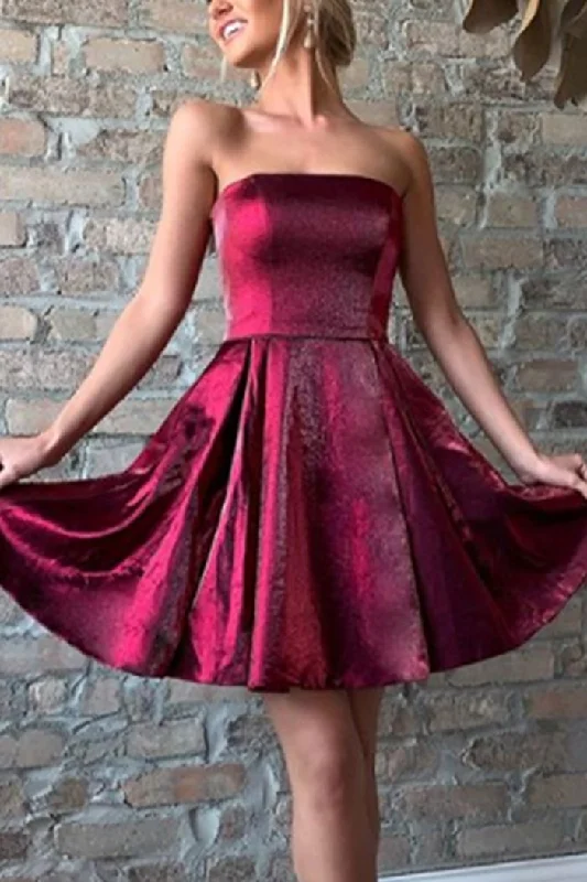 Clearance Items Strapless Mini Prom Homecoming Dress Red Silver Cocktail Party Dress ANN6204 Clearance Items Strapless Mini Prom Homecoming Dress Red Silver Cocktail Party Dress ANN6204