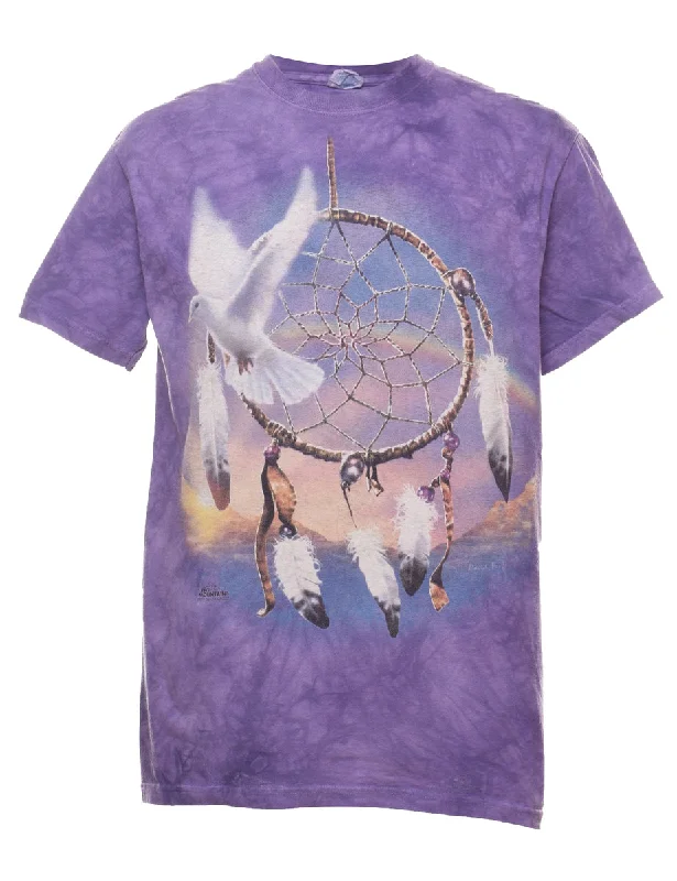 Special Promotion Tie Dye Dove Design The Mountain T-Shirt  - M