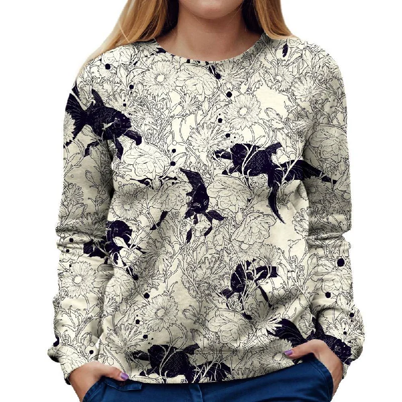 Great Bargains breathable gym hoodieHide And Seek Koi Fish Womens Sweatshirt