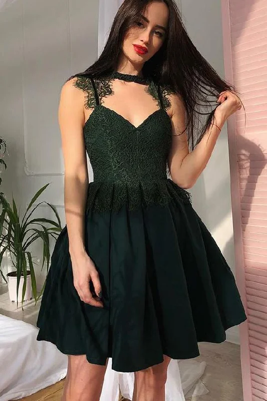 Great Deals A Line Black Lace Straps Elegant Cheap Short Prom Dresses Homecoming Dress For Party NA1369 Great Deals A Line Black Lace Straps Elegant Cheap Short Prom Dresses Homecoming Dress For Party NA1369