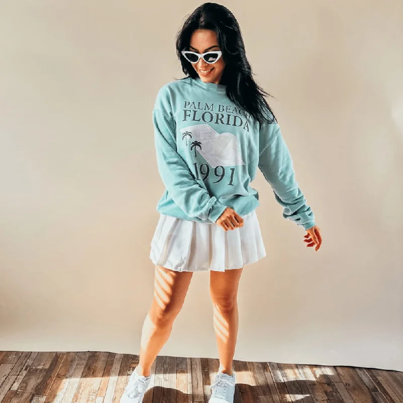 Overstock Sale stylish athletic hoodiePalm Beach Sweatshirt