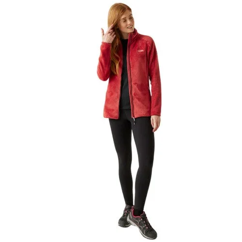While Supplies Last Regatta Womens/Ladies Lakara Fluffy Full Zip Fleece Jacket