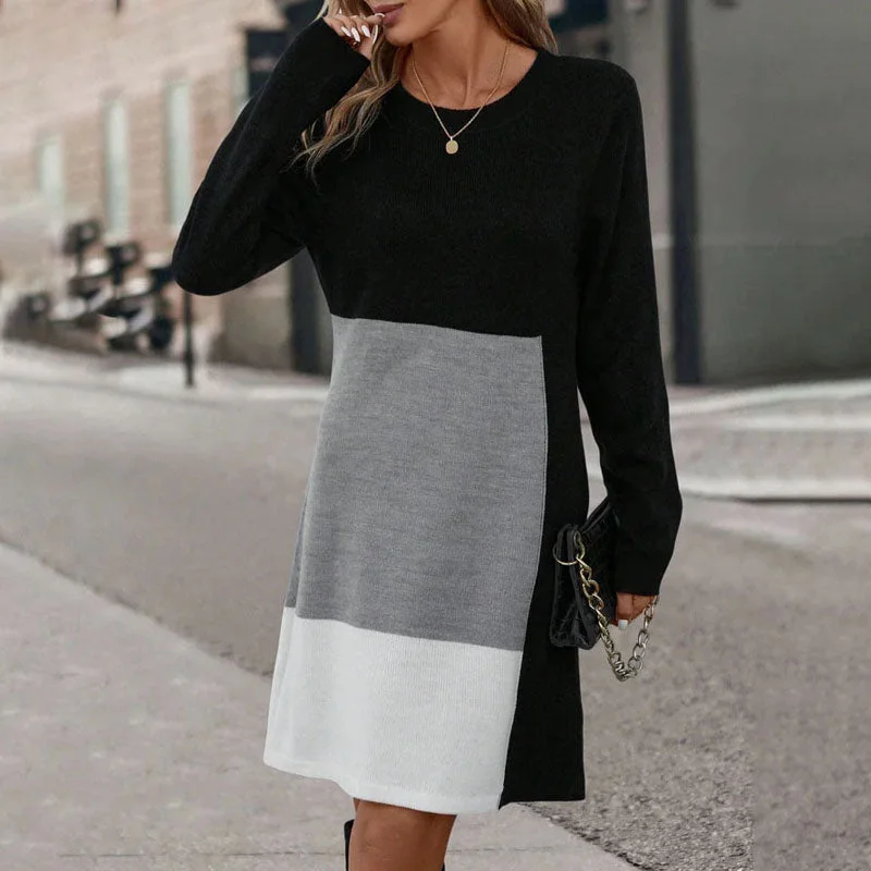 lace dressCasual Colour Block Dress