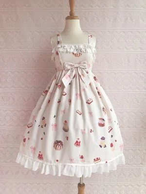 satin dressYilia~Sweetheart Berry~ Kawaii Lolita JSK Dress