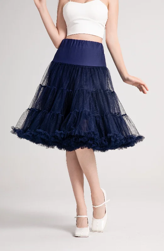 flowy evening dressFluffy Petticoat in Navy Blue