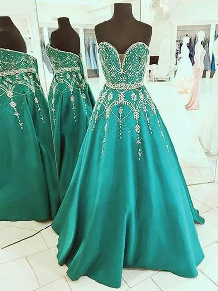 Super Savings Sparkly Prom Dresses Sweetheart A-line Hunter Green Long Rhinestone Prom Dress JKL1410 Super Savings Sparkly Prom Dresses Sweetheart A-line Hunter Green Long Rhinestone Prom Dress JKL1410