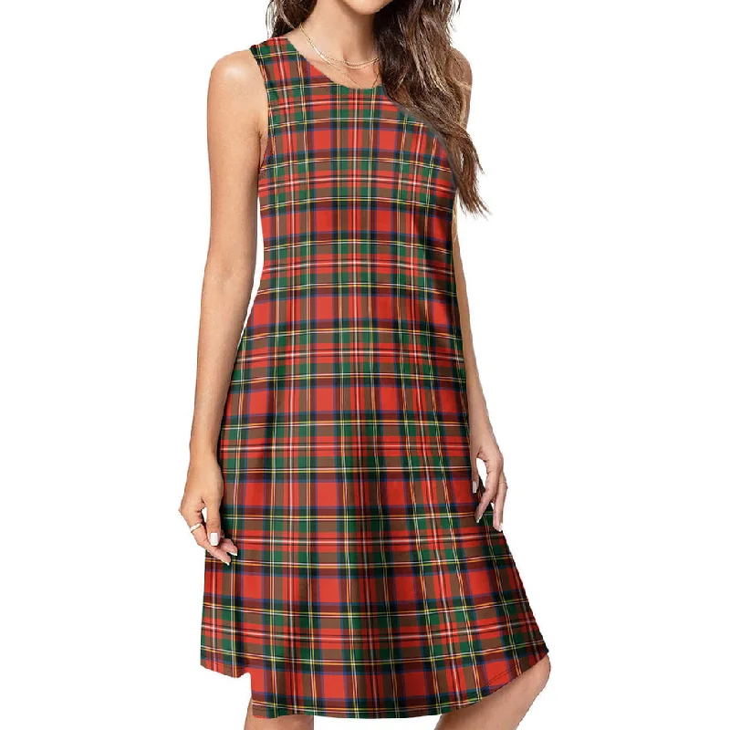 Buy More, Save More Stewart Royal Modern Tartan Womens Casual Dresses