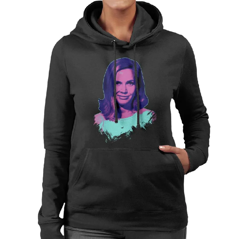 Deep Discounts comfortable fleece hoodieTV Times Actress Honor Blackman Pop Art Stylised Women's Hooded Sweatshirt Deep Discounts comfortable fleece hoodieTV Times Actress Honor Blackman Pop Art Stylised Women's Hooded Sweatshirt