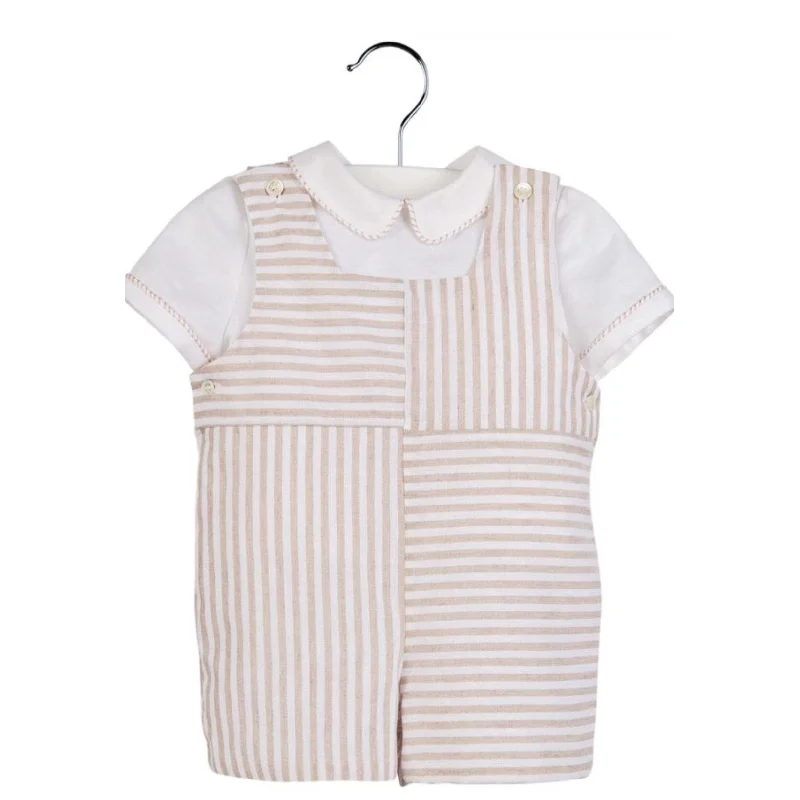 stylish dressLuli & Me Boys Linen Romper