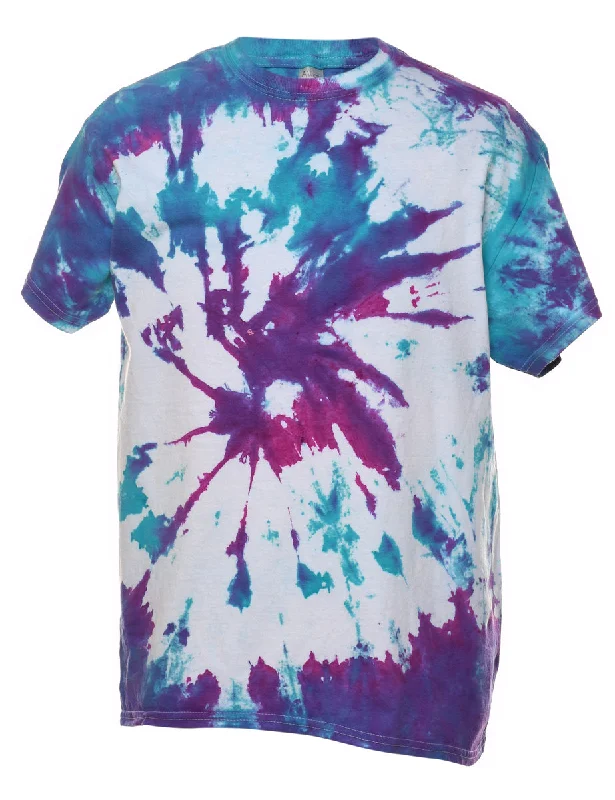 Fantastic Deals Tie Dye Design Multi-Colour T-shirt - M