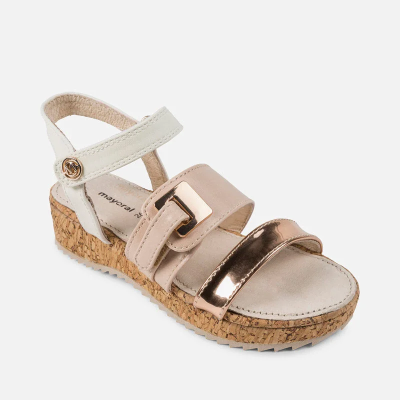 form-fitting dressMayoral Cork Platform Sandal