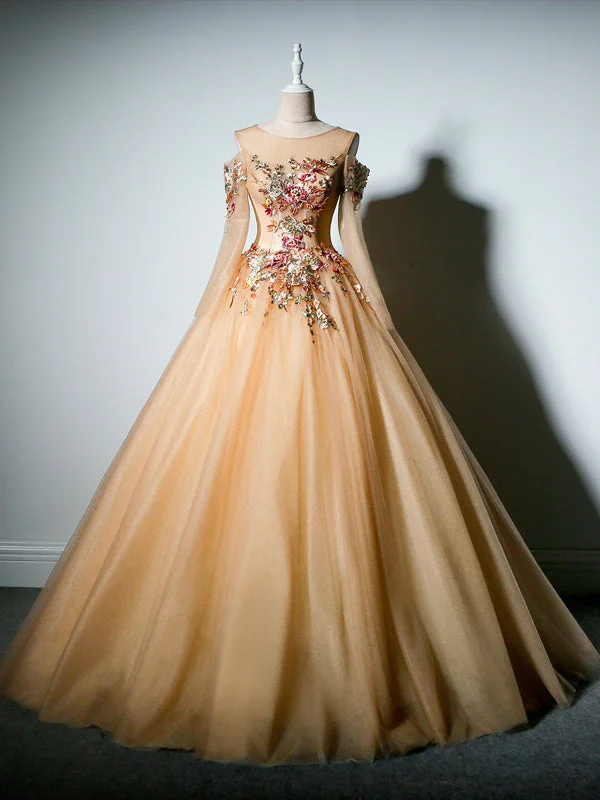 Customer Appreciation Sale Ball Gown Prom Dresses Scoop Sexy Embroidery Long Tulle Prom Dress JKL775 Customer Appreciation Sale Ball Gown Prom Dresses Scoop Sexy Embroidery Long Tulle Prom Dress JKL775