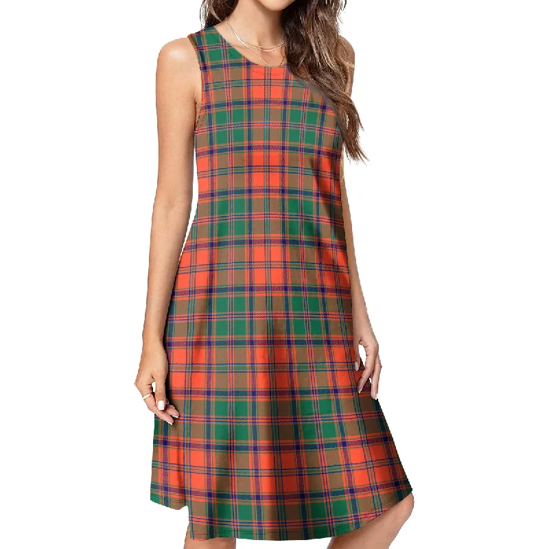 YEAR-End Sale Stewart of Appin Ancient Tartan Womens Casual Dresses