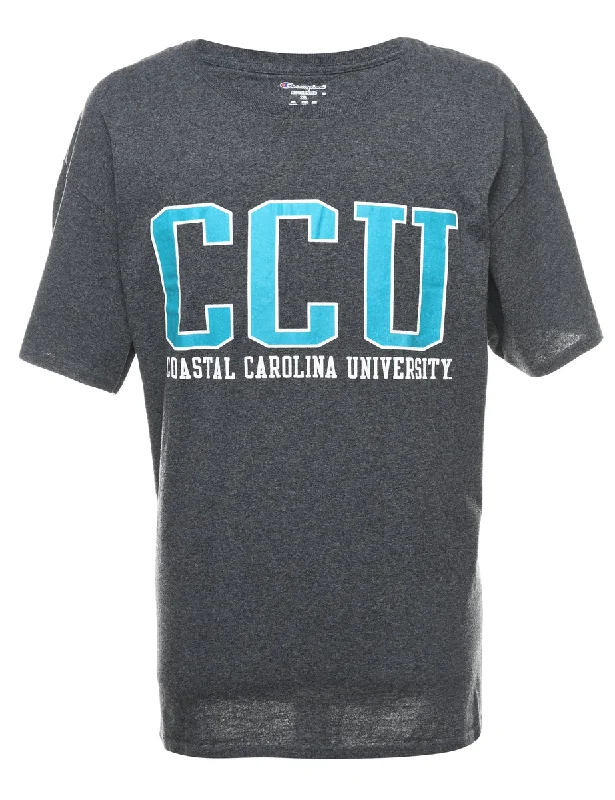 Fantastic Offers Champion CCU Printed Grey & Blue T-Shirt - XL