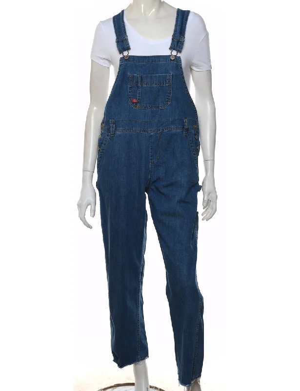 Exclusive Access Medium Wash Classic Dickies Dungarees - W34 L27