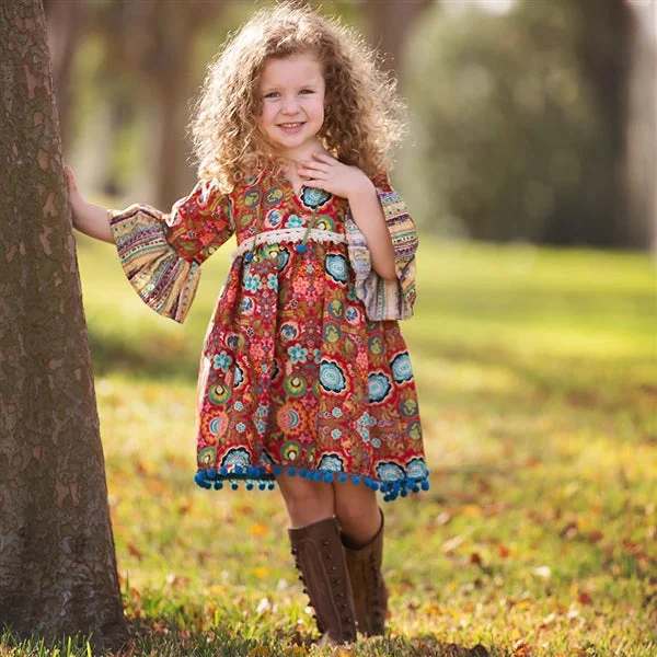 satin midi dressHaute Baby Gypsy Autumn Dress